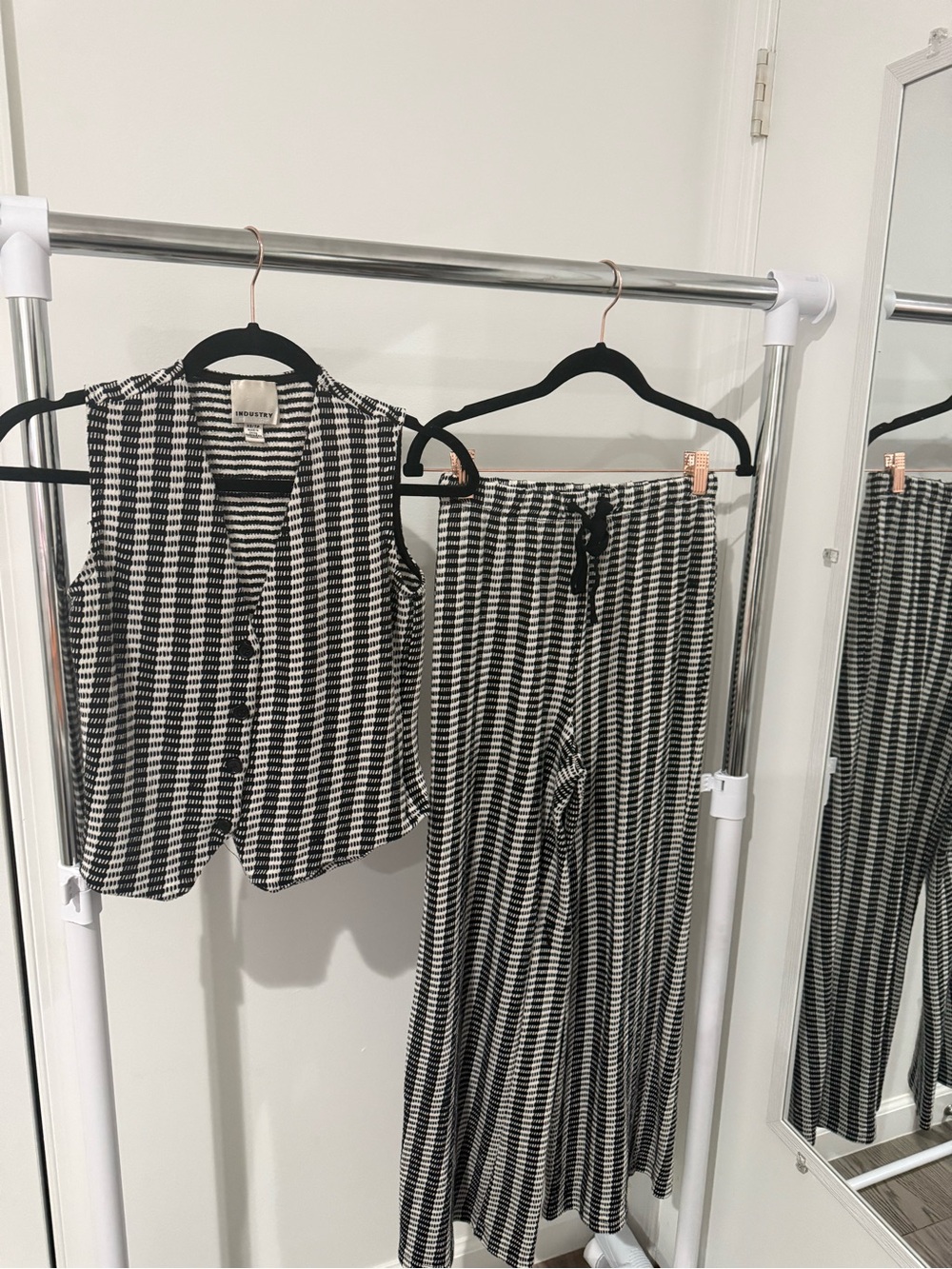 Black and white Two Piece set